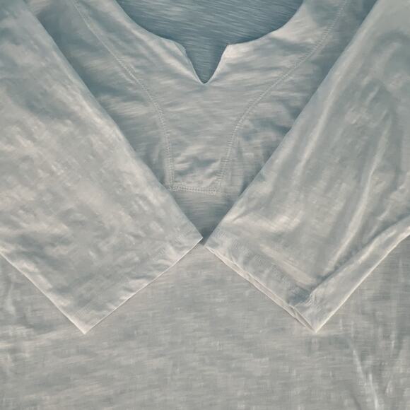 Avenue The New Zip 3/4 Sleeve Tunic Top Beach Cover Plus Size 18-20 White Cotton - Picture 7 of 13